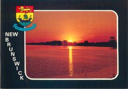 Postcard Canada St. John River Sunset New Brunswick - St. John