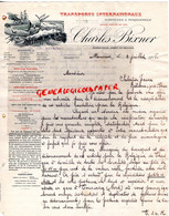 BELGIQUE- RARE LETTRE CHARLES BIXNER- AGENT EN DOUANE-TRANSPORTS MARITIMES- 1908 - Artigianato