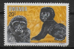 RWANDA  N° 1117  * *  Gorilles - Gorillas