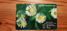 Phonecard South Korea - Flower - Corée Du Sud