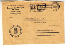 Luxembourg - Lettre Service De L'Energie De 1983 - Oblit Luxembourg - Exp Vers Berlin - - Covers & Documents