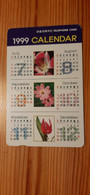 Phonecard South Korea - Flower, Calendar - Corée Du Sud