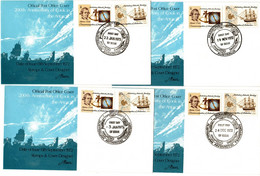 Australian Antarctic Territory 1972 Capt Cook  Set 4 Bases First Day - FDC