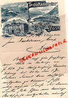 SUISSE- SCHWEIZ- RARE LETTRE SILVAPLANAL OBER ENGADIN- HOTEL PENSION POST-P. HEINZ BESITZER-1904 - Suiza