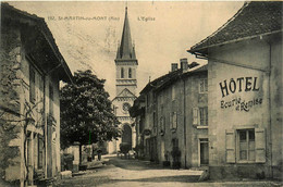 St Martin Du Mont * Rue Et Vue Sur L'église Du Village * Hôtel - Non Classés