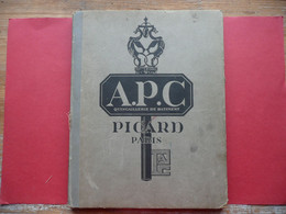 A.P.C. APC PICARD PARIS QUINCAILLERIE DE BATIMENT 1926 ALBUM GENERAL NUMEROTE CATALOGUE ANNEAU CLE CREMONE PAUMELLE VIS - Bricolage / Technique