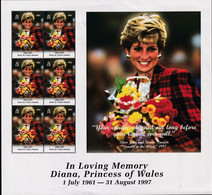 Turks & Caicos 1998 Princess Diana Sc 1271 Mint Never Hinged - Turks And Caicos