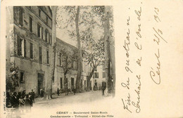 Céret * Le Boulevard St Roch * Gendarmerie Nationale , Tribunal , Hôtel De Ville - Ceret