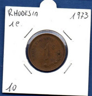 RHODESIA - 1 Cent 1973  -  See Photos - Km 10 - Rhodesien