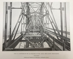 Planche Usine Industrie Intérieur De Grue Port Bateau Chantiers De L'atlantique à Saint Nazaire - Maschinen