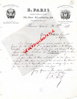 ARGENTINE-ARGENTINIA- BUENOS AIRES-RARE LETTRE E.PARIS ARQUEBUSIER-CHASSE-20 RUE RIVADAVIA-1878-SABATIER THIERS - USA