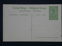 183 CONGO BELGE BELLE CARTE ENTIER SERIE 1 .N°15  RR 1916  NON VOYAGEE++ - Storia Postale