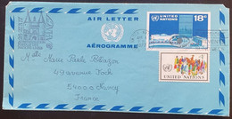 NATIONS UNIES 1977 : Aérogramme - Posta Aerea
