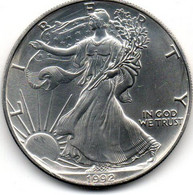 1992 - Stati Uniti 1 Dollar Argento  - Oncia Eagle      ---- - Commemoratifs