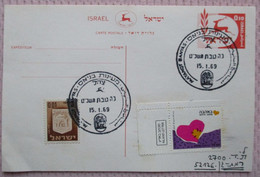 ISRAEL POSTAL AUTHORITY INLAND PREPAID POSTCARD POSTKARTE CARD ANSICHTSKARTE CARTOLINA CARTE POSTALE PC CP AK - Cartes-maximum