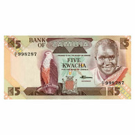 C1813# Zambia 1980, 5 Kwacha (UNC) - P-25d - Zambie