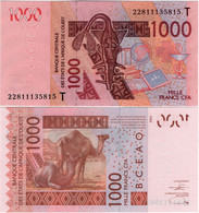 WEST AFRICAN STATES   T: Togo        1000 Francs       P-815T[v]       2003 - (20)22        UNC - West African States