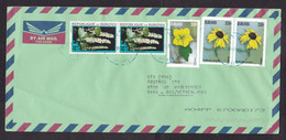 Burundi: Airmail Cover To Netherlands, 2003, 5 Stamps, Flower, Flowers, Rare Real Use (minor Damage, See Scan) - Covers & Documents