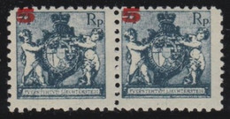 Liechtenstein    .   Yvert   61-B  Paar        .    * (VLH)       .       Ungebraucht Mit Gummi - Unused Stamps
