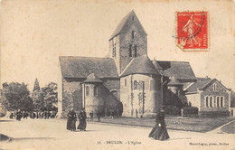 Brûlon           72          Eglise Sortie De Messe      (voir Scan) - Brulon