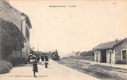 Brûlon           72          Intérieur  De La Gare  .   Train      (voir Scan) - Brulon