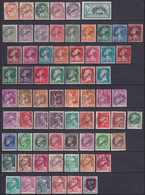 PREOBLITERES - 1922/47 - SERIE COMPLETE YVERT N°39/104 OBLITERES (QUELQUES * MLH) - COTE = 450 EUR. - 1893-1947