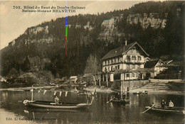 Villers Le Lac * Hôtel Du Saut Du Doubs * Le Bateau Moteur HELVETIE - Autres & Non Classés