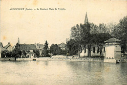 Audincourt * Le Doubs Et La Place Du Temple - Autres & Non Classés