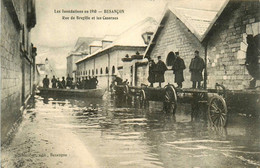 Besançon * La Rue De Bregille Et Les Casernes * Les Inondations De 1910 * Crue Catastrophe - Besancon