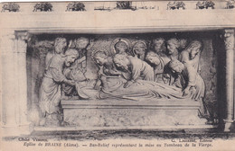 A22227 -Eglise De BRAINE Aisne Bas Relief Representant La Mise Au Tombeau De La Vierge Sculpture France Post Card Unused - Quadri, Vetrate E Statue
