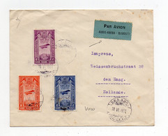 !!! ETHIOPIE, LETTRE PAR AVION ADDIS-ABEBA- DJIBOUTI POUR LA HOLLANDE DE 1931 - Lettres & Documents