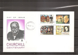 Churchill ( FDC De Antigua De 1974 à Voir) - Sir Winston Churchill