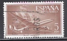 Spain 1955 Single Stamp Issued As An Airmail Definitive In Fine Used. - Oblitérés