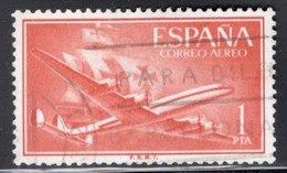 Spain 1955 Single Stamp Issued As An Airmail Definitive In Fine Used. - Usados