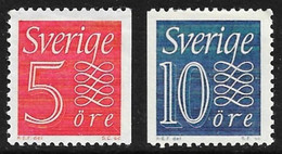 SUECIA - SERIE BASICA - AÑO 1957 - CATALOGO YVERT Nº 0416-17 - NUEVOS - Unused Stamps