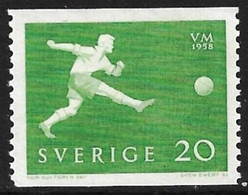 SUECIA - MUNDIAL DE FUTBOL - AÑO 1958 - CATALOGO YVERT Nº 0430 - NUEVOS - Ongebruikt