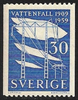 SUECIA - ENERGIA HIDROELECTRICA - AÑO 1959 - CATALOGO YVERT Nº 0437 - NUEVOS - Unused Stamps