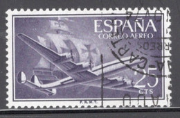 Spain 1955 Single Stamp Issued As An Airmail Definitive In Fine Used. - Usados