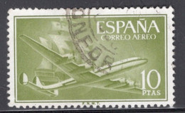 Spain 1955 Single Stamp Issued As An Airmail Definitive In Fine Used. - Gebraucht