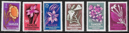 TANGER - FLORES - AÑO 1960 - CATALOGO YVERT Nº 0001-06 - HUERFANOS TELEGRAFOS - NUEVOS - Autres & Non Classés