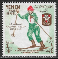 YEMEN REPUBLICA ARABE - JJ.OO. GRENOBLE - AÑO 1967 - CATALOGO YVERT Nº 0191a - NUEVOS - Yemen