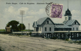 Brazil, PORTO ALEGRE, Club De Regattas, Almirante Barro (1913) Postcard - Porto Alegre