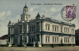 Brazil, PORTO ALEGRE, Intendencia Municipal (1910s) Postcard - Porto Alegre