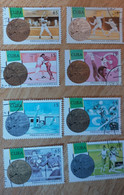CUBA 1996 CUBAL MEDAL WINNERS OI OLYMPIC GAMES ATLANTA USA 8 STAMPS - Collections, Lots & Séries
