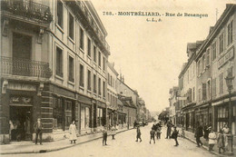 Montbéliard * La Rue De Besançon * Café * Commerces Magasins - Montbéliard