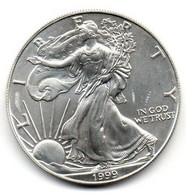 1999 - Stati Uniti 1 Dollar Argento  - Oncia Eagle      ---- - Commemoratifs