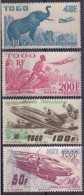 TOGO - 1947 - POSTE AERIENNE YVERT N° PA17/20 ** MNH - COTE = 46 EUR.  - - Ungebraucht
