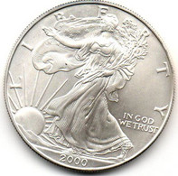 2000 - Stati Uniti 1 Dollar Argento  - Oncia Eagle      ---- - Conmemorativas