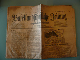 JOURNAL BASELLANDSCHAFTLICHE ZEITUNG SCHWEIZ SUISSE BALE 2 OKTOBER 1944 - Otros & Sin Clasificación