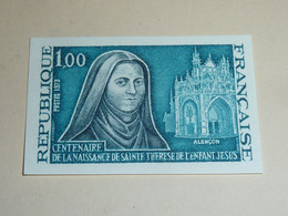 TIMBRE DE FRANCE NON DENTELE N°1737a Naissance De Sainte-thérèse De L'enfant - NEUF SANS CHARNIERE(C.V) - 1971-1980